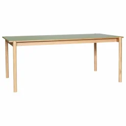 Hübsch Table à manger en chêne Oblique | Olive