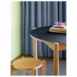 Discount Hübsch Table à manger ronde Oblique | Noir