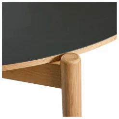 Discount Hübsch Table à manger ronde Oblique | Noir