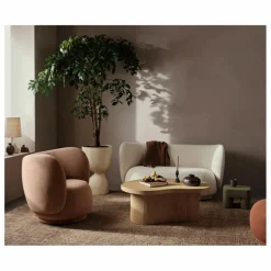 Ferm Living Table basse en rotin Isola Naturel Sale
