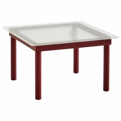 Hay Tables, Bureaux|Table basse en verre Kofi, pietement en chêne |