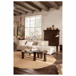 Ferm Living Table basse Post en bois FSC | Chêne fumé Discount