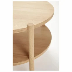 Hübsch Table basse ronde en FSC Chêne