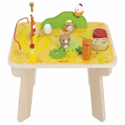 Janod Jouets D'Éveil|Jouets D'Éveil|Table d'activités Ferme