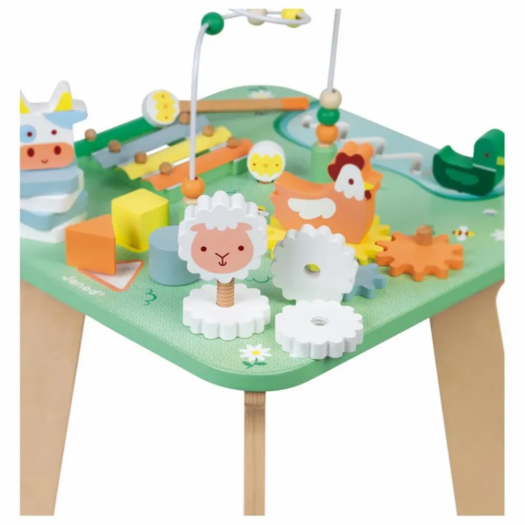 Janod Table d'activités Jolie prairie Multicolore Online