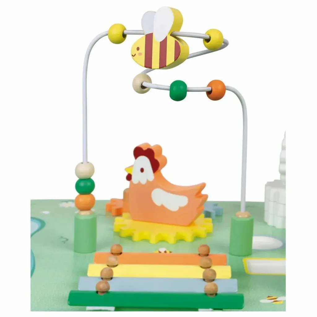 Janod Table d'activités Jolie prairie Multicolore Online