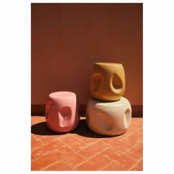 HKliving Table d'appoint en céramique | Crème Clearance