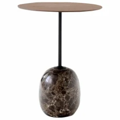 & Tradition Table d'appoint Lato LN8, plateau en Noyer Best