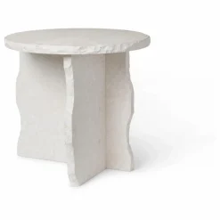 Ferm Living Table d'appoint Mineral en marbre de Bianco Curia | Blanc Best