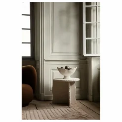 Ferm Living Table d'appoint Mineral en marbre de Bianco Curia | Blanc Best