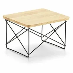 New Vitra Table d'appoint Occasional LTR - Piétement epoxy - Charles & Ray Eames | Chêne