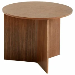 Hay Table d'appoint Slit ronde en bois | Noyer