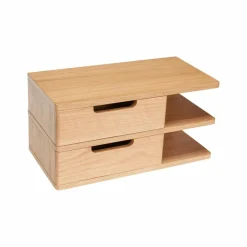 Hübsch Table de chevet en Chêne Best