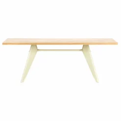 Vitra Tables, Bureaux|Table EM - piètement Écru - Jean Prouvé |