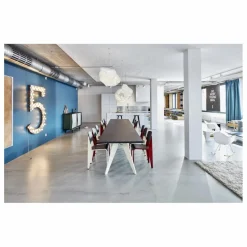 Vitra Tables, Bureaux|Table EM - piètement Écru - Jean Prouvé |