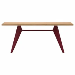 Vitra Table EM - piètement Rouge Japonais - Jean Prouvé |