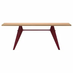 Vitra Table EM - piètement Rouge Japonais - Jean Prouvé |