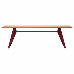 Vitra Table EM - piètement Rouge Japonais - Jean Prouvé |