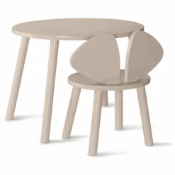 Nofred Table et chaise Souris en bouleau | Beige Clearance