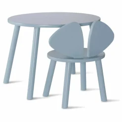 Best Nofred Table et chaise Souris en bouleau | Bleu ciel