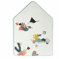 Ma Cabane à rêves Tableau Ardoise Magnétique Little Cabane | Bleu gris