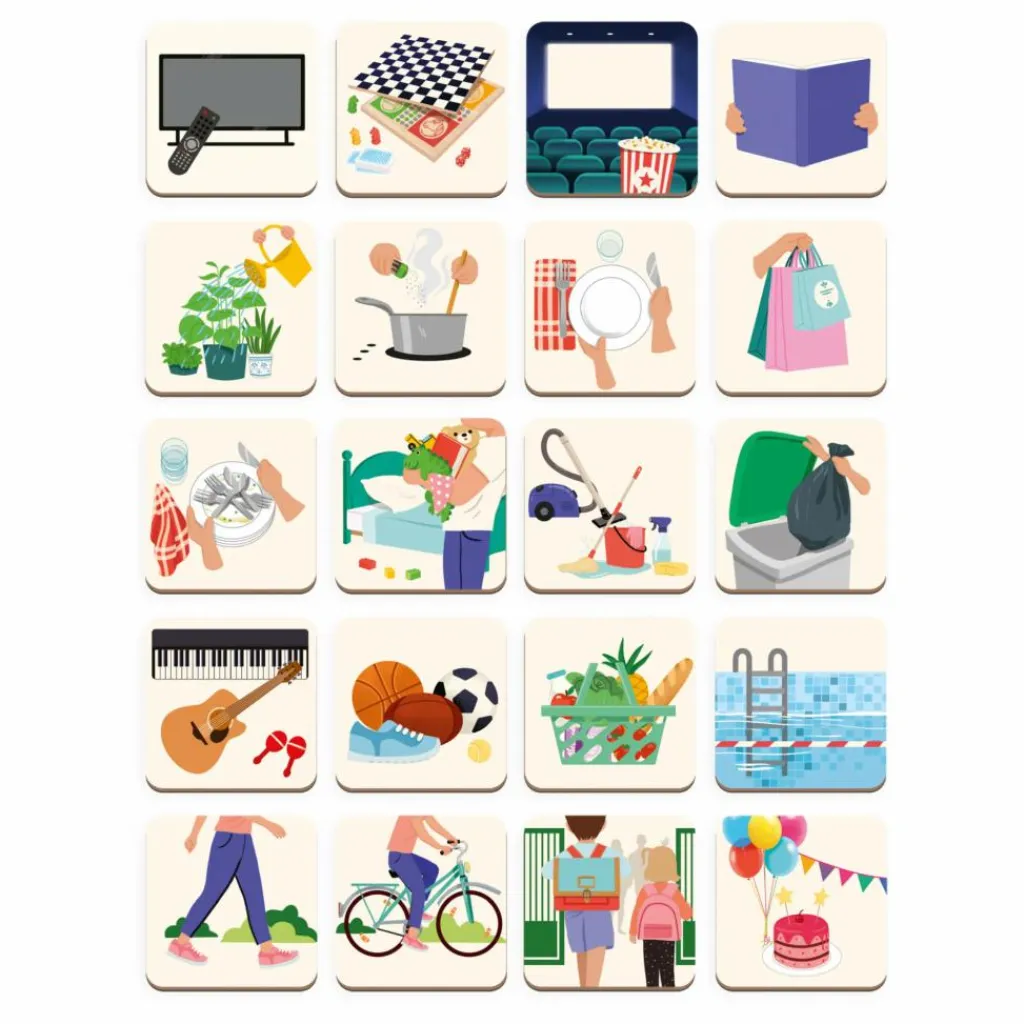 Janod Tableau d'organisation Multicolore Best