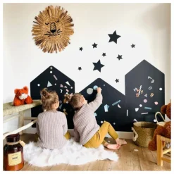 Ferflex Tableau magnétique «  Ma ville » et son jeu de 21 formes géométriques