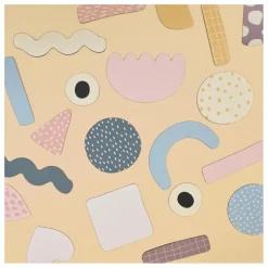 Ferflex Jeux Éducatifs|Tableau magnétique Baleine et son jeu de 21 formes géométriques