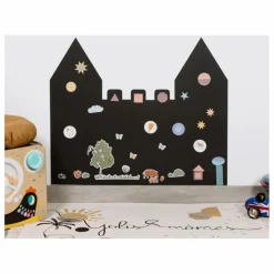 Ferflex Tableau magnétique Château et son jeu de 21 formes géométriques