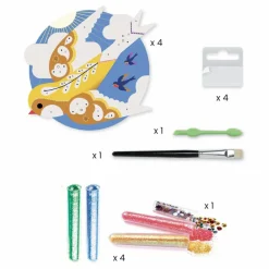 Djeco Tableaux à pailleter Paradisio