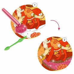 Djeco Loisirs Créatifs|Tableaux à pailletter Divines