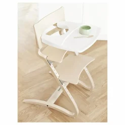 Leander Tablette chaise haute | Blanc Discount