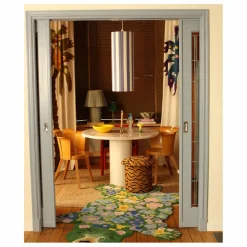 Doing Goods Tabouret brodé Maya Tiger |