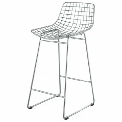 Outlet HKliving Tabouret de bar en métal | Chromé