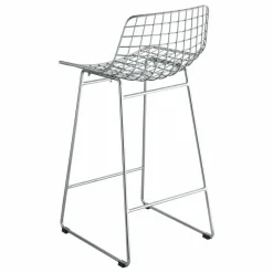 Outlet HKliving Tabouret de bar en métal | Chromé