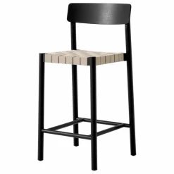 & Tradition Tabouret de bar sangles les 65 cm Betty TK12 en frêne Naturel Best