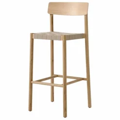 Clearance & Tradition Tabouret de bar sangles naturelles 75 cm Betty TK15 en | Chêne