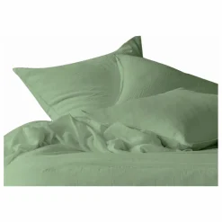 Haomy Taie d'oreiller Dili en voile de coton | Vert amande New