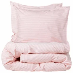 Discount Suite 702 Taie d'oreiller en coton Striped | Rose