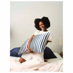 Femme Emily's Pillow Taie d'oreiller en soie de mûrier imprimé Rayures |