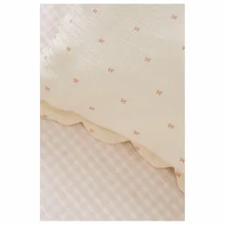 Soft Spot Taies d'oreiller Ribbon en coton bio - Set de 2 | Ecru Discount