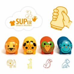 Djeco Tampons Animaux de la savane