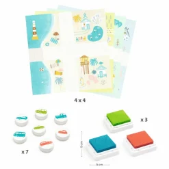 Djeco Tampons Circulation Multicolore Best