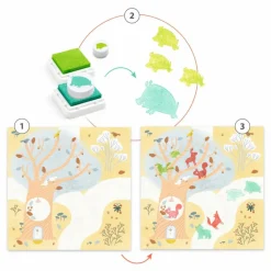 Djeco Tampons En visite Multicolore Clearance