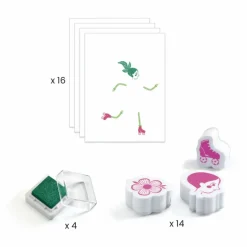 Djeco Tampons Flower girls