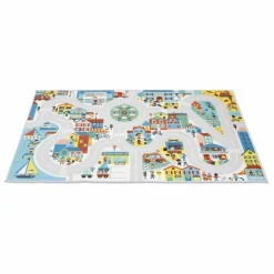 Janod Garages, Circuits|Tapis avec circuit Ville - Cross Roads