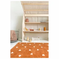 Enfant Maison Deux Tapis|Tapis Enfant|Tapis Cœurs en laine |