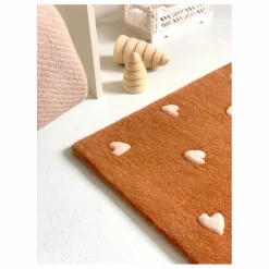 Enfant Maison Deux Tapis|Tapis Enfant|Tapis Cœurs en laine |