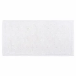 Discount Haomy Tapis de bain en coton Kymi 55x110 cm | Blanc