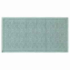 Haomy Tapis de bain en coton Kymi 55x110 cm | Vert céladon